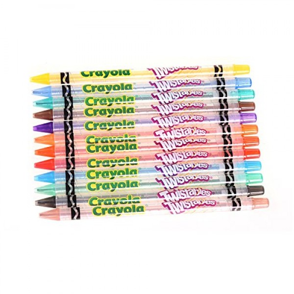 Crayola Twistables Colored Pencils, 12 Count, Assorted Colors