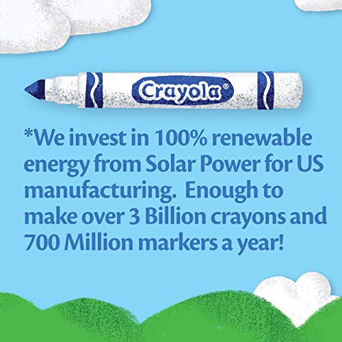 Crayola Ultra Clean Washable Markers, Broad Line, Classic Colors, ...