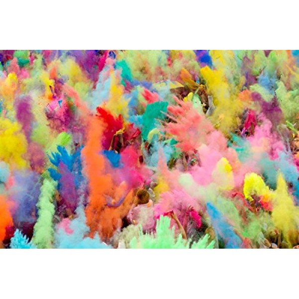 CraZeeColors Holi Color Powder- 100 Assorted Vibrant Color Packets...