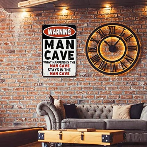 CrazySign Man Cave Sign And Decor For Garage Home Bar Wall Decor F...