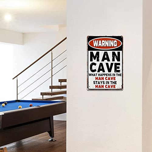 CrazySign Man Cave Sign And Decor For Garage Home Bar Wall Decor F...