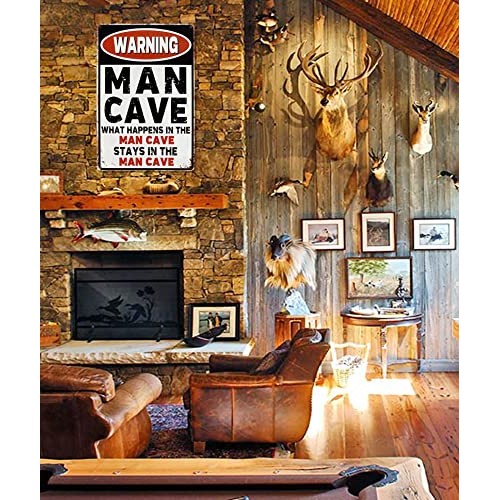 CrazySign Man Cave Sign And Decor For Garage Home Bar Wall Decor F...
