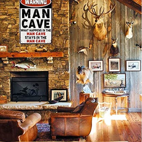 CrazySign Man Cave Sign And Decor For Garage Home Bar Wall Decor F...