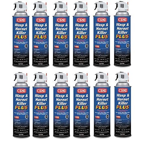 CRC Wasp & Hornet Killer Plus Insecticide, 14 Oz Aerosol Can, 12/C...