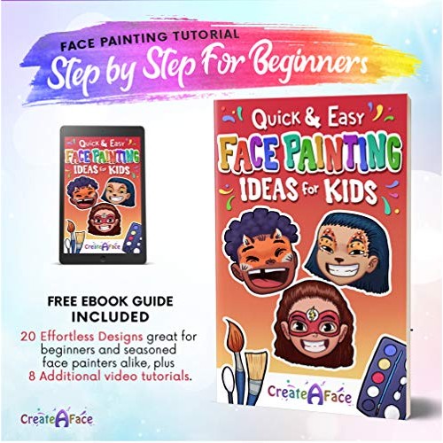 Face Paint Kit for Kids - Vibrant Face Painting Colors, Stencils &...