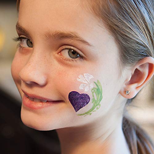 Face Painting Kit for Kids - 32 Stencils, 8 Water Based Face Paint...