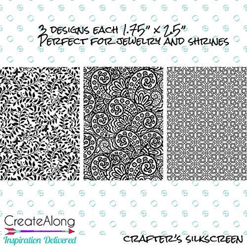 Silkscreen Stencil Shrines 1 3 Patterns for Crafting for Polymer C...