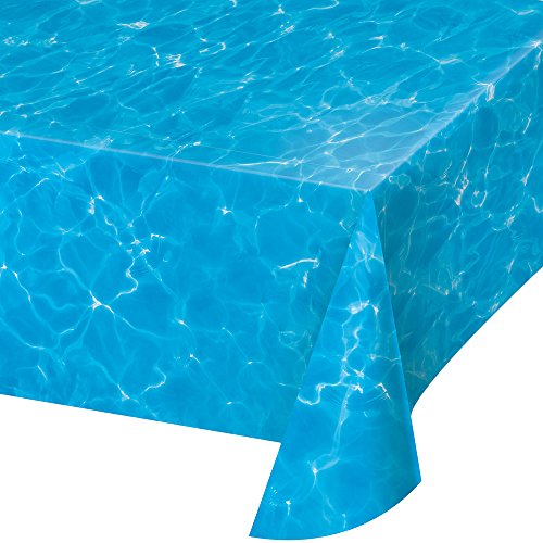 Creative Converting TABLECOVER PL 54 X 108 AOP WATER, 54 x 108, ...
