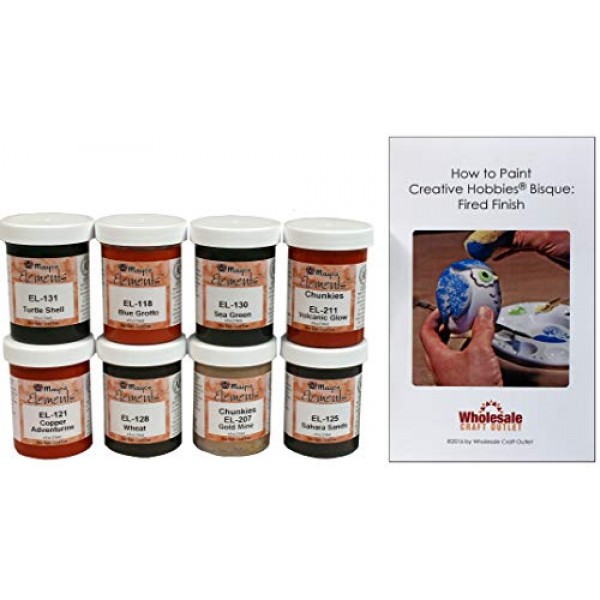 Mayco ELKIT-1 Elements Glaze Kit for Ceramics - Set of 8 Best Sell...