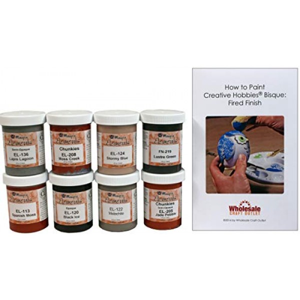 Mayco ELKIT-2 Elements Glaze Kit for Ceramics - Set of 8 Best Sell...