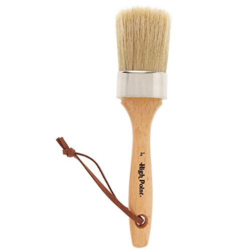 Large 2-in-1 Round Chalk & Wax Finishing Brush | Professional Qual...