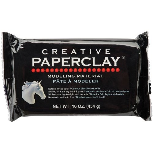 Creative Paperclay for Modeling Compound, 16-Ounce, White