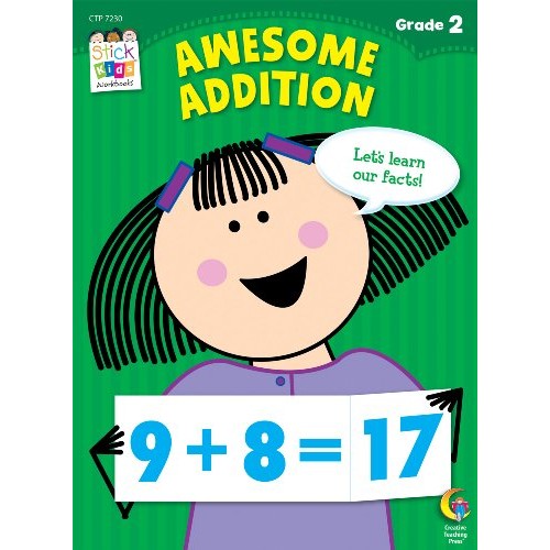 Awesome Addition Stick Kids Workbook, Grade 2 Stick Kids Workbooks
