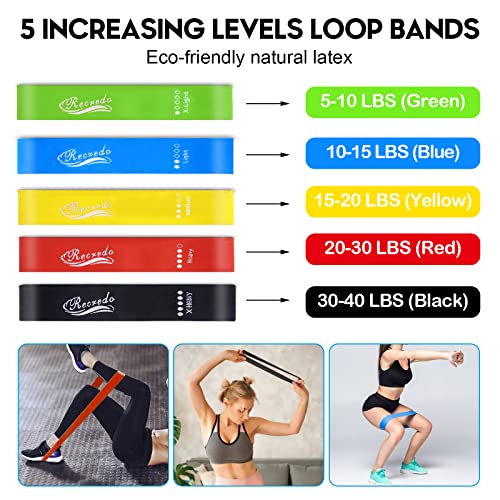 Resistance Bands Set 17pcs, Resistance Band, Exercise Bands Fitnes...