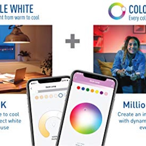 Cree Lighting Connected Max Bluetooth + WiFi Smart LED Bulb Tunabl...