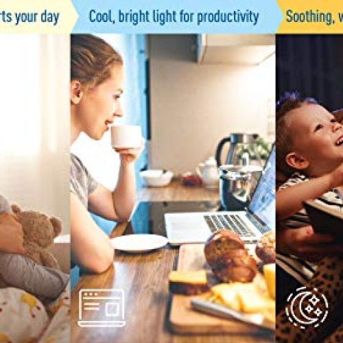 Cree Lighting Connected Max Bluetooth + WiFi Smart LED Bulb Tunabl...