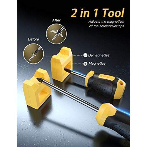 Magnetic Screwdriver Set 57 PCS Includes Slotted/Phillips/Torx Min...
