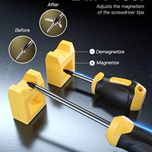 Magnetic Screwdriver Set 57 PCS Includes Slotted/Phillips/Torx Min...