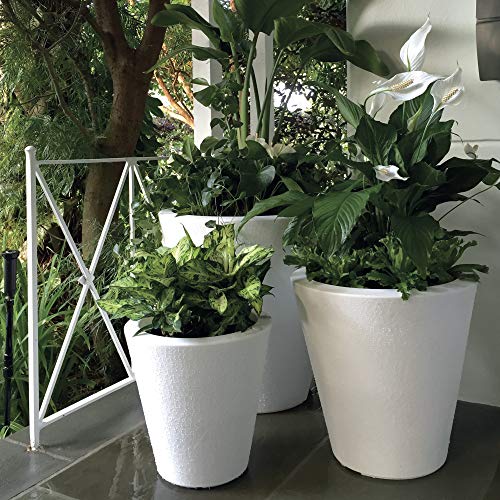 Crescent Garden Dot TruDrop Planter, Self-Watering Plant Pot, 16-I...