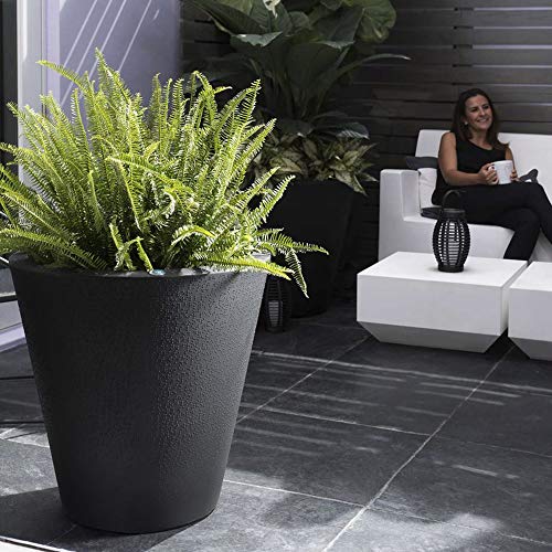 Crescent Garden Dot TruDrop Planter, Self-Watering Plant Pot, 16-I...