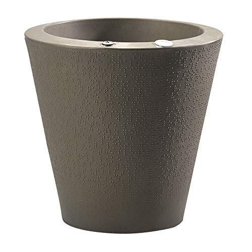 Crescent Garden Dot TruDrop Planter, Self-Watering Plant Pot, 16-I...