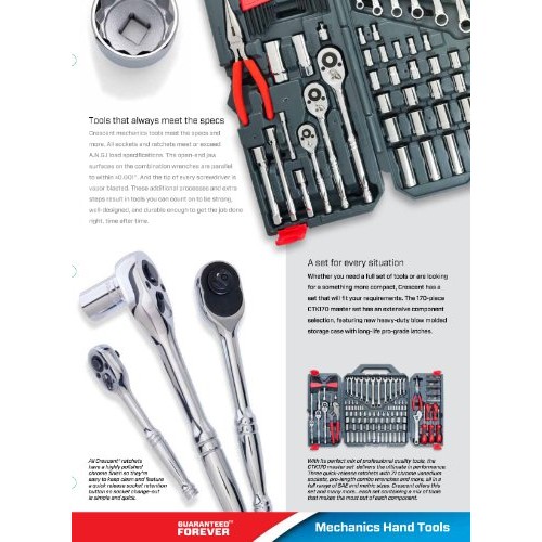 Crescent 170 Pc. General Purpose Tool Set - Closed Case - CTK170CMP2