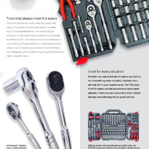 Crescent 170 Pc. General Purpose Tool Set - Closed Case - CTK170CMP2