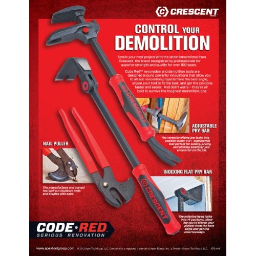 Crescent Brand BLACK DB18X 18 Indexing Flat Prybar