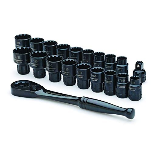 Crescent CX6PT20 X6 Pass-Through Ratchet and Sockets, 20-Piece