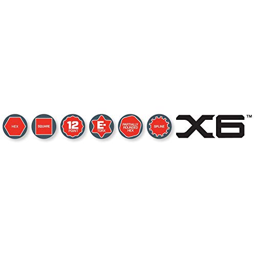 Crescent CX6PT20 X6 Pass-Through Ratchet and Sockets, 20-Piece