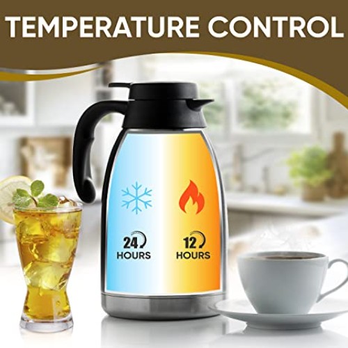Thermal Coffee Carafe - 68Oz Coffee Carafes For Keeping Hot Liquid...