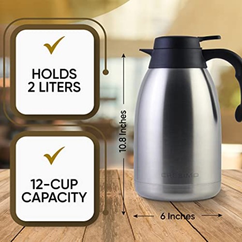 Thermal Coffee Carafe - 68Oz Coffee Carafes For Keeping Hot Liquid...