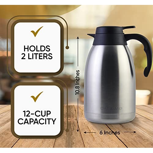 Thermal Coffee Carafe - 68Oz Coffee Carafes For Keeping Hot Liquid...