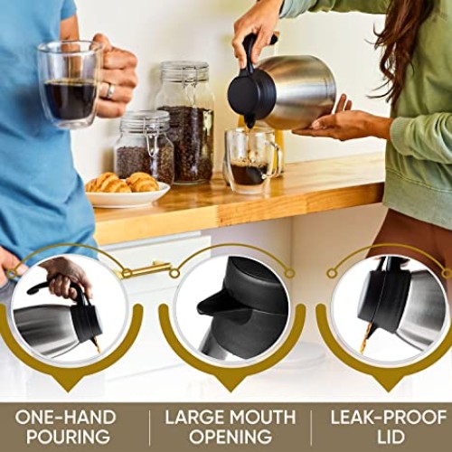 Thermal Coffee Carafe - 68Oz Coffee Carafes For Keeping Hot Liquid...