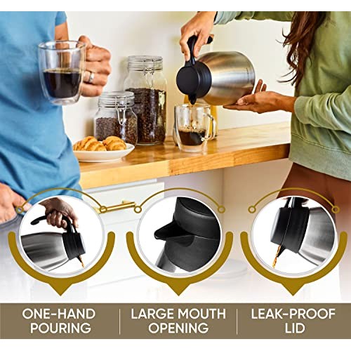 Thermal Coffee Carafe - 68Oz Coffee Carafes For Keeping Hot Liquid...