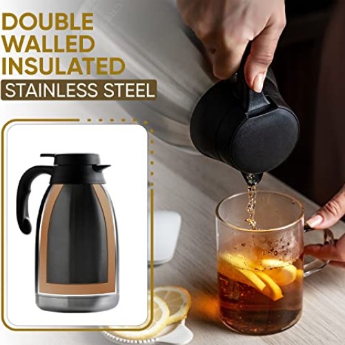 Thermal Coffee Carafe - 68Oz Coffee Carafes For Keeping Hot Liquid...