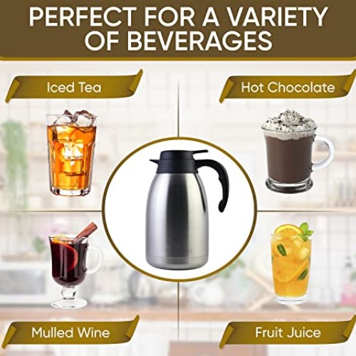 Thermal Coffee Carafe - 68Oz Coffee Carafes For Keeping Hot Liquid...
