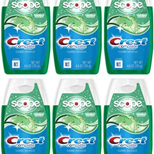 Crest Complete Whitening Plus Scope Multi-Benefit Fluoride Liquid ...