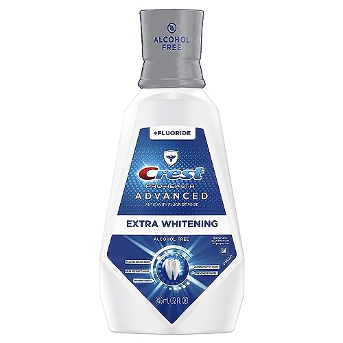 Crest Pro-Health Advanced Mouthwash, Alcohol Free, Extra Whitening...