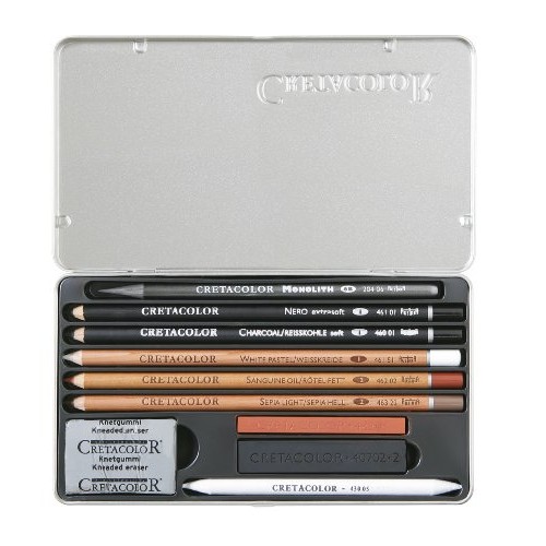 Cretacolor Artino Sketching Set Basic Drawing Tin Set of 10