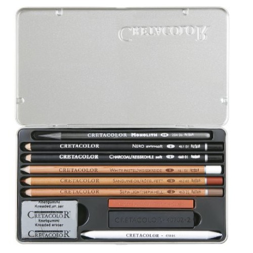 Cretacolor Artino Sketching Set Basic Drawing Tin Set of 10