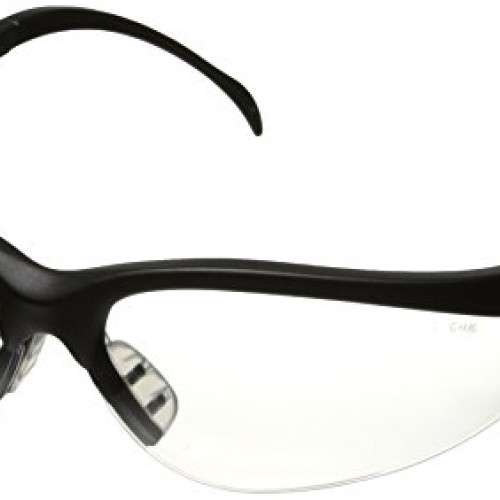 MCR Crews KD110 Klondikke Safety Glasses - Black Frame, Clear Lens