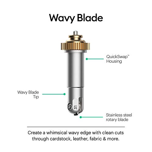 Cricut Housing QuickSwap Wavy Blade + Housin, Silver
