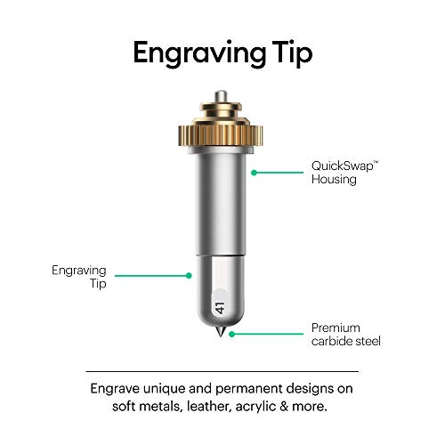 Cricut QuickSwap Engraving Tip + Housing, Silver
