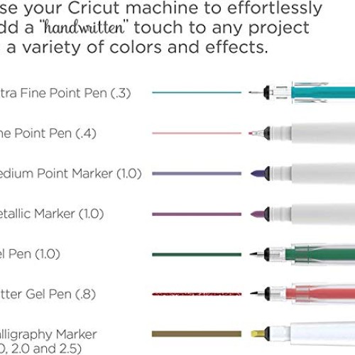 Cricut Black Pen Set, Multicolor 5 Count