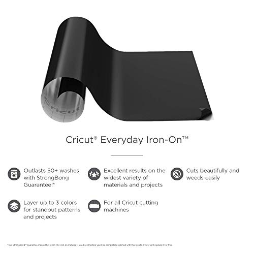 Cricut Everyday Iron On 12” x 24” Vinyl Roll, DIY Decoration Suppl...