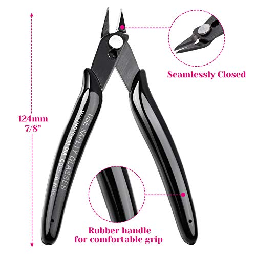 Jewelry Pliers, Cridoz Beading Pliers Set with Needle Nose Pliers,...
