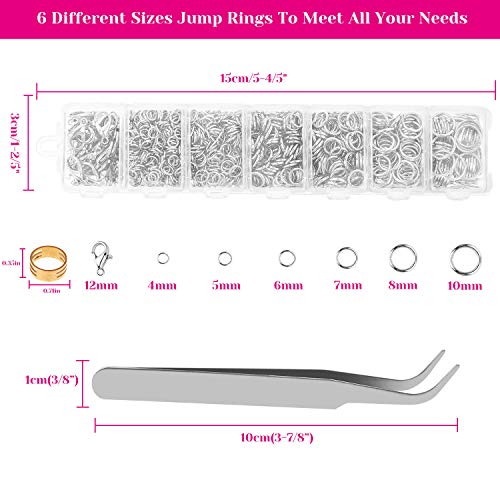 Jump Rings and Jewelry Pliers for Jewelry Making, Cridoz Jewelry R...