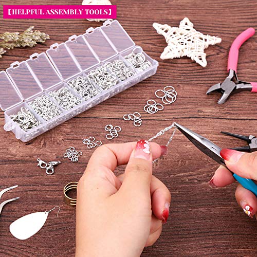 Jump Rings and Jewelry Pliers for Jewelry Making, Cridoz Jewelry R...