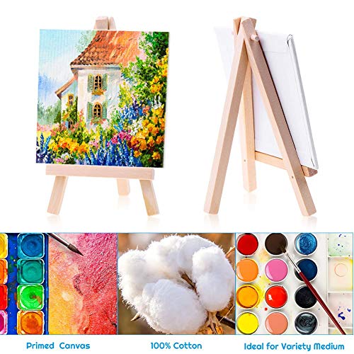 Painting Canvas for Kids, Cridoz 18 Pack Mini Painting Canvas with...